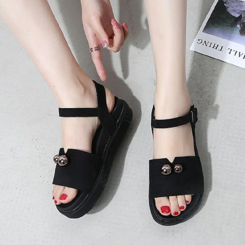 Женские римские сандалии на плоской подошве новинка 2019 | Обувь