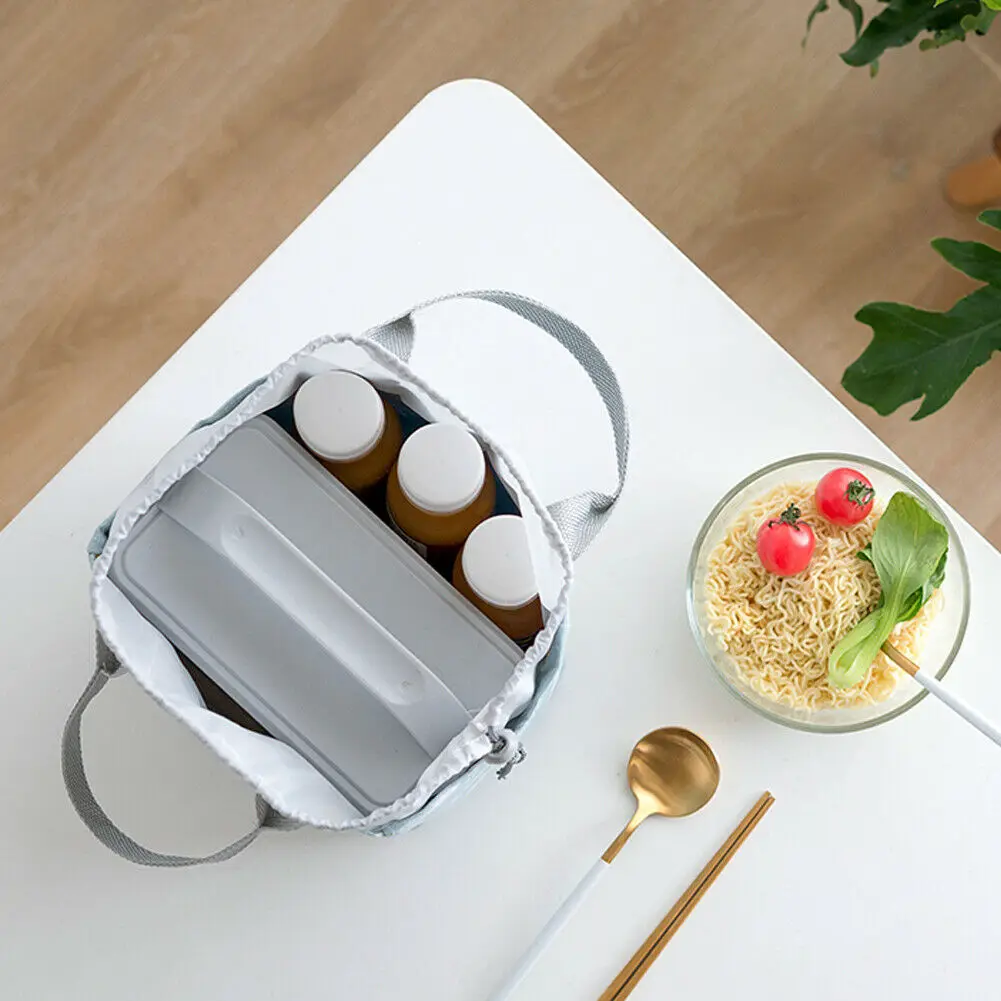 Сумки для обеда женщин Портативная сумка хранения еды Повседневная пикника |