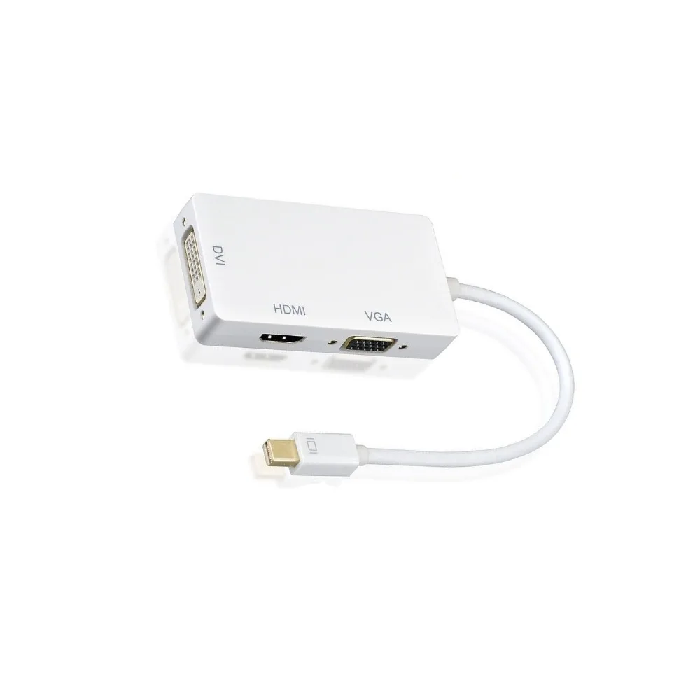 3 в 1 адаптер для порта дисплея Thunderbolt Mini DP HDMI DVI VGA|dvi vga|adapter cabledp to hdmi |