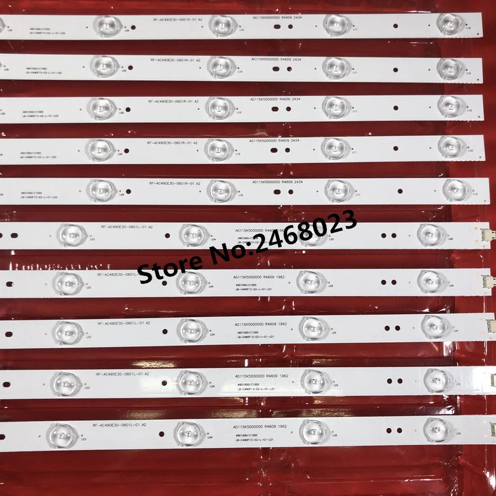 Светодиодный подсветка полосы 12 лампа для KD-49X6000D GJ-2K16-490-D712-P5-L R 01N21 01N22 TPT490U2 49PUS6401