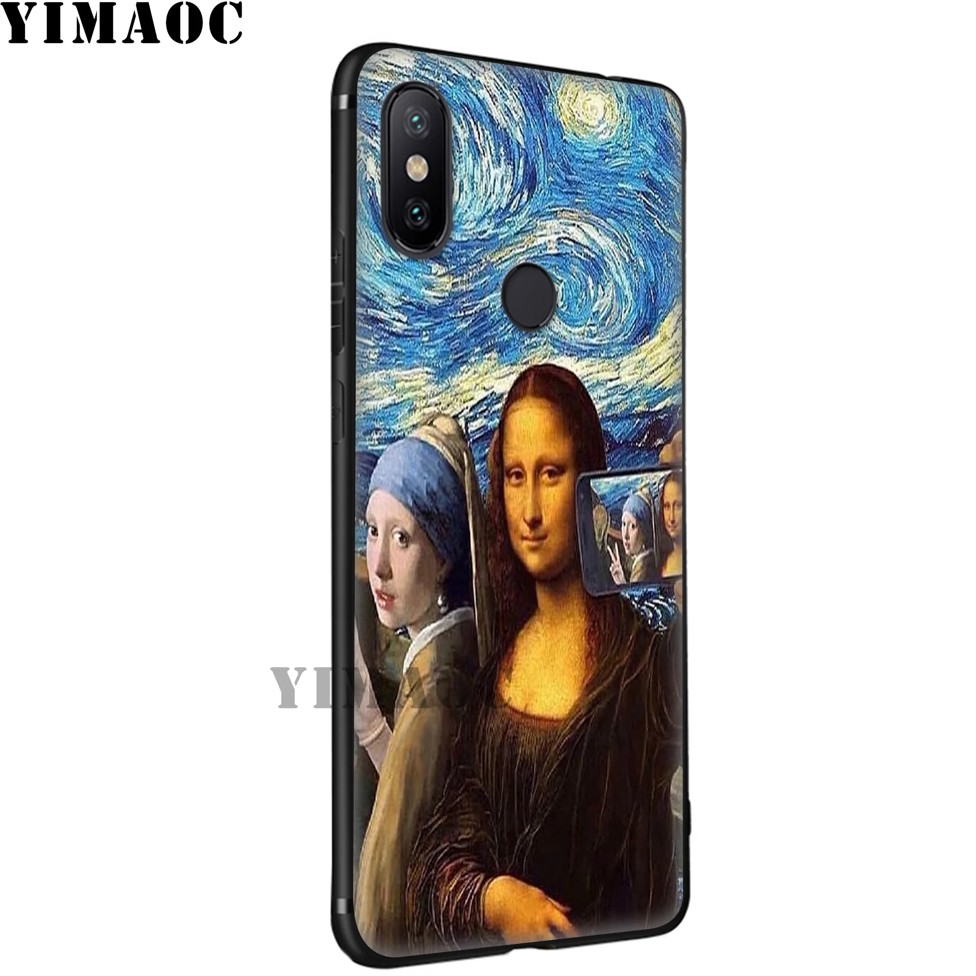 Мягкий силиконовый чехол YIMAOC Mona Lisa Van Gogh для Xiaomi Redmi 7A Note 7 6 6A 5 4 4X 4A 5A S2 Plus K20 Pro Lite |
