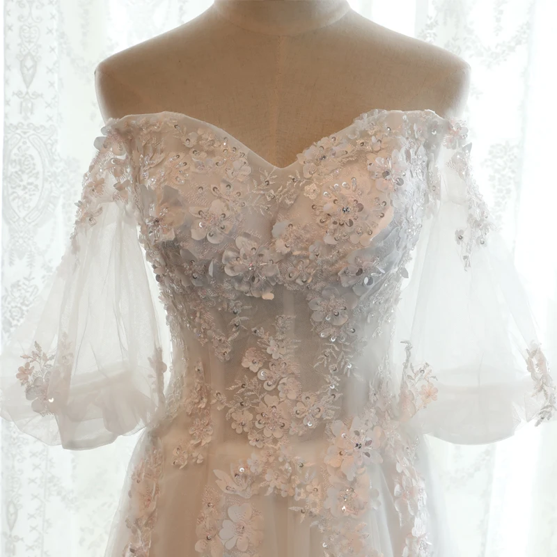 Boho Винтаж кружево свадебное платье 2019 Невесты Простой sheap свадебные Настоящее
