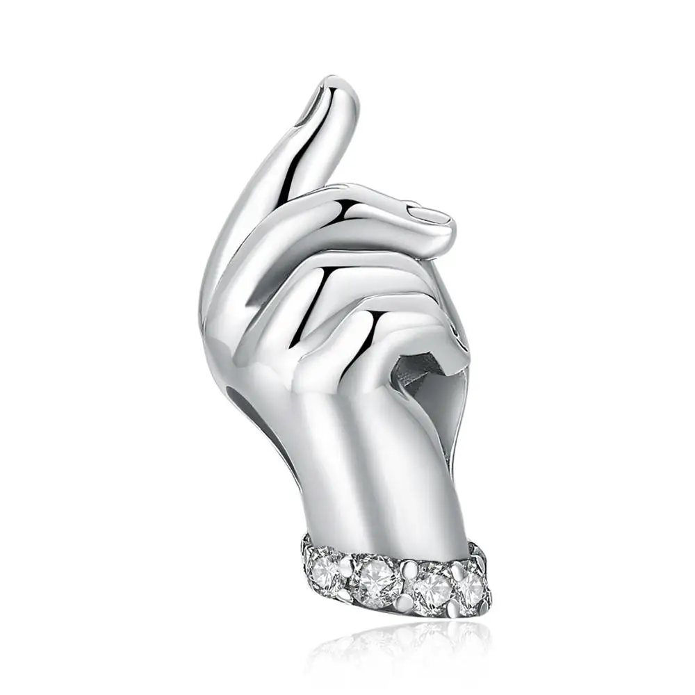 JewelryPalace 925 пробы серебро, мама и ребенок Семья любовь рукопожатие Шарм Бисер для мамочек и дочери Новая горячая распродажа