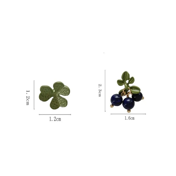 Hot Sale 2019 Korean Fashion Personality Mini Red Cherry Earrings Plant Temperament Pop Red/Purple Crystal Cute Fruit Earring | Украшения и