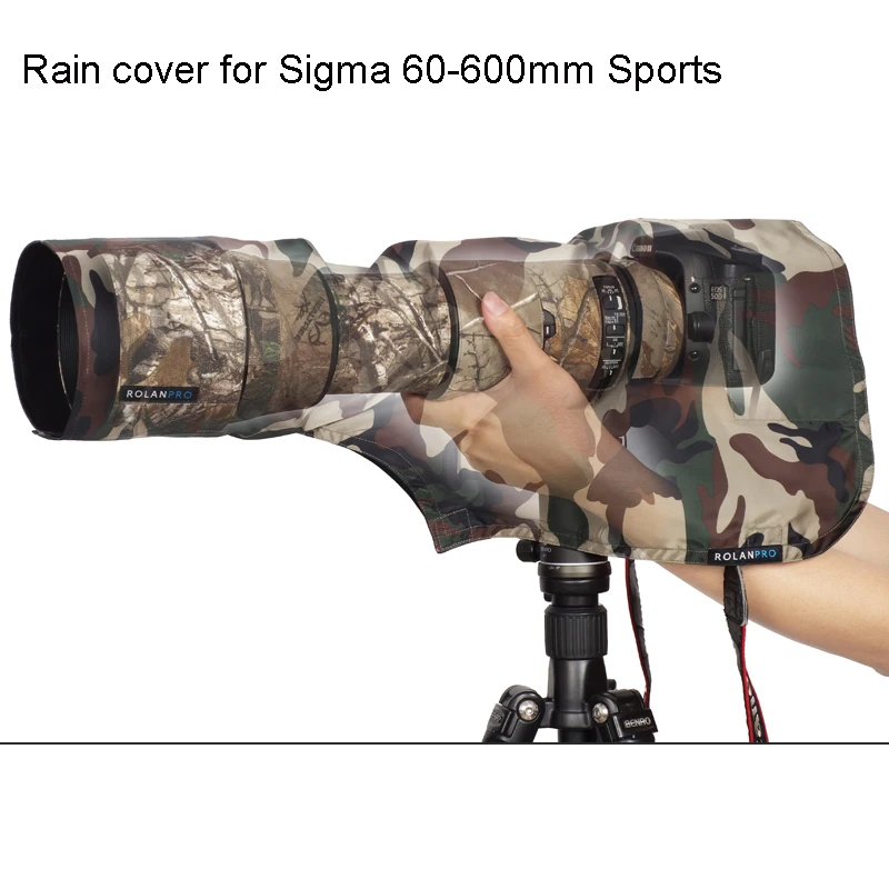 Чехол дождевик ROLANPRO для Sigma 60 600 мм спортивный чехол с линзами телефото армейский