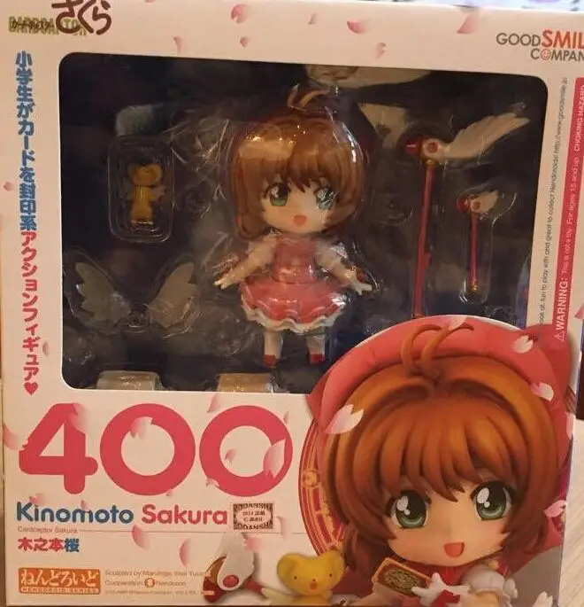 with box 400 милый Nendoroid Card Captor Cardcaptor Sakura ПВХ Фигурка Набор Модель Коллекция игрушка подарок 10 см Y6129 - Цвет: with box