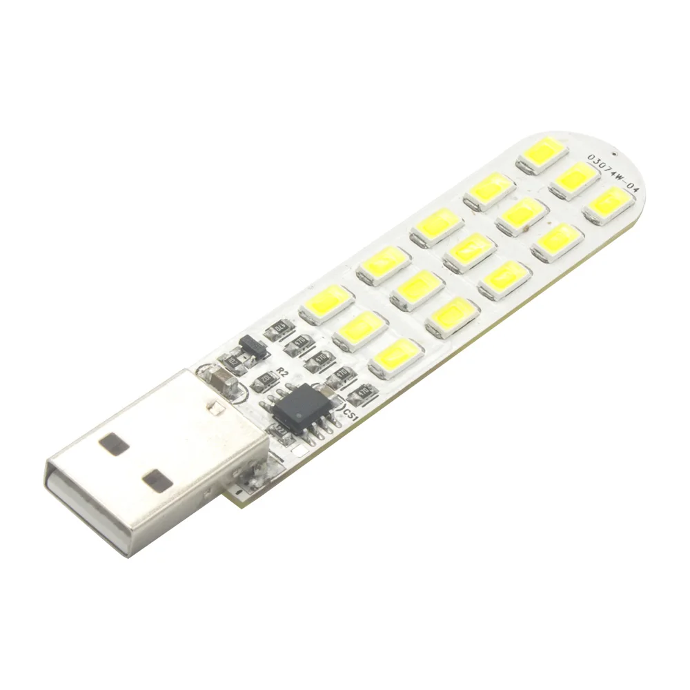 Затемняемый свет теплый/белый USB 15LED 5730 сенсорный SMD Переключатель Регулируемая
