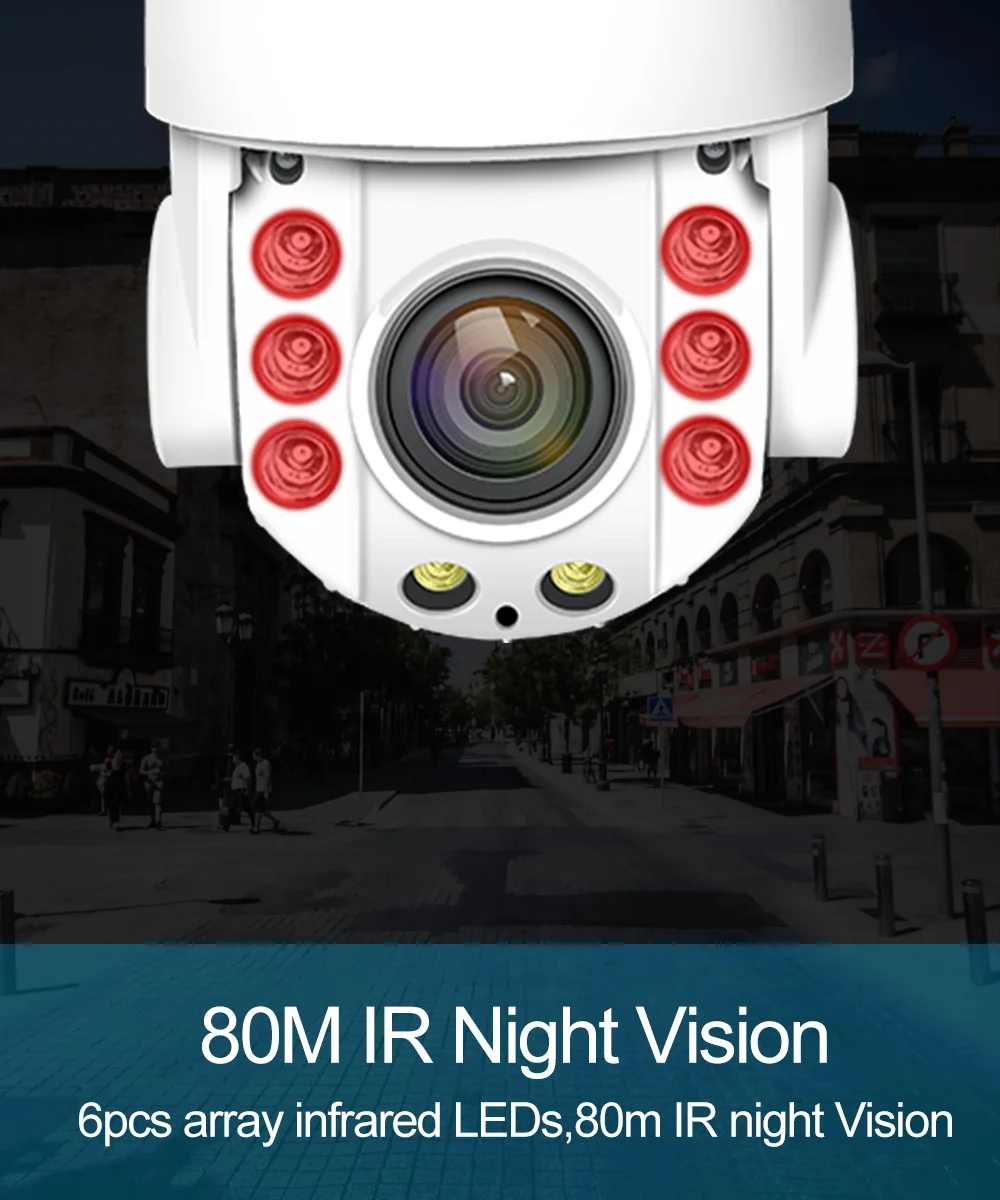 1080P Full HD CCTV камера x20 цифровой зум PTZ IP66 Всепогодная ip-камера двухсторонняя аудио бесконтактная внешняя Wfi беспроводная камера