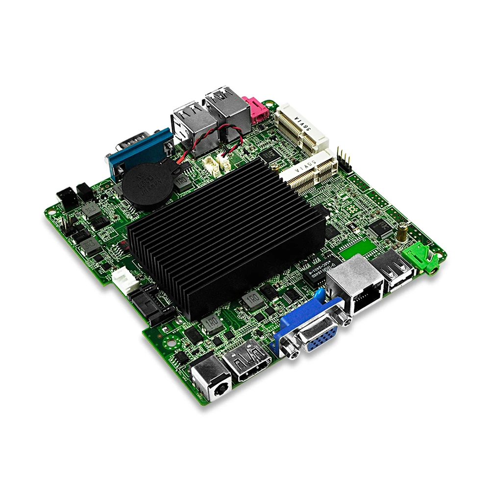 Ультра тонкий нано мини-itx материнская плата Q1900G-P celeron J1900 quad ядро linux DC 12V