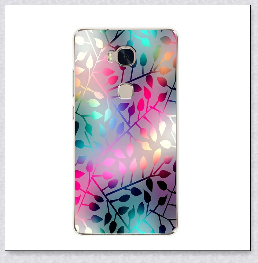 flower Для huawei honor 5X чехол, мягкий ТПУ чехол для huawei honor 5 X GR5, силиконовый защитный чехол для huawei honor 5X, чехол для телефона - Цвет: flower
