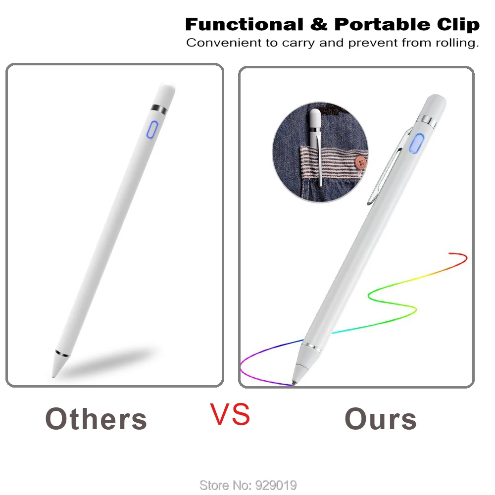 2018 для Apple Pencil iPad Pro 10 5 &quotiPad 12 9&quot 9 7 &quotНовый стилус сенсорного экрана емкостный