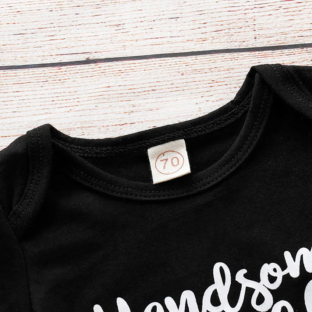 Красивый комбинезон с надписью папа для новорожденных мальчиков комплект со