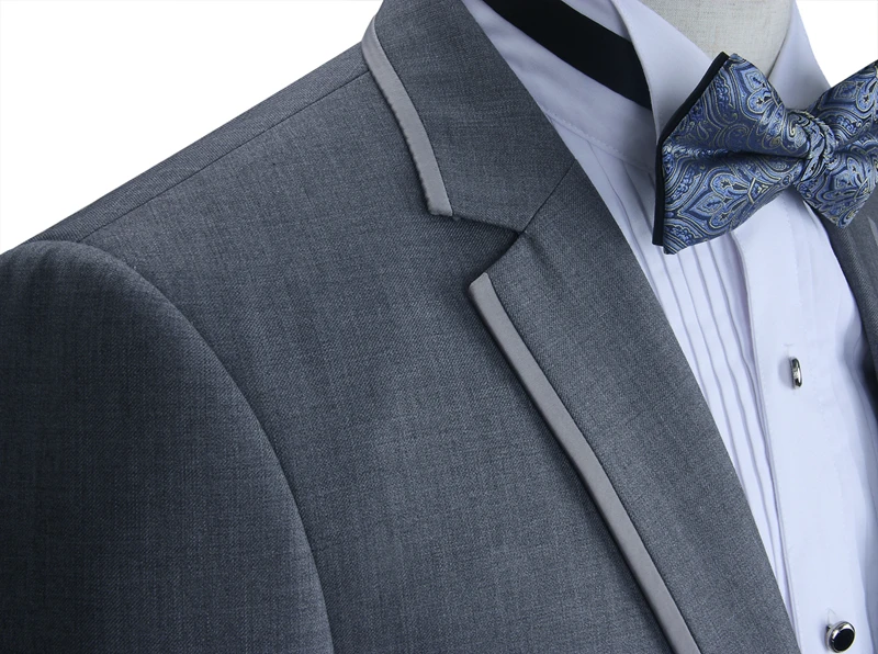 Для мужчин Slim Fit One Button Костюмы куртка и брюки левой правой Vent Марка Blazer