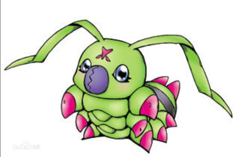 Цифровой Монстры Digimon Кен ichijouj wormmon Косплэй игрушки зеленый плюшевый и мягкие