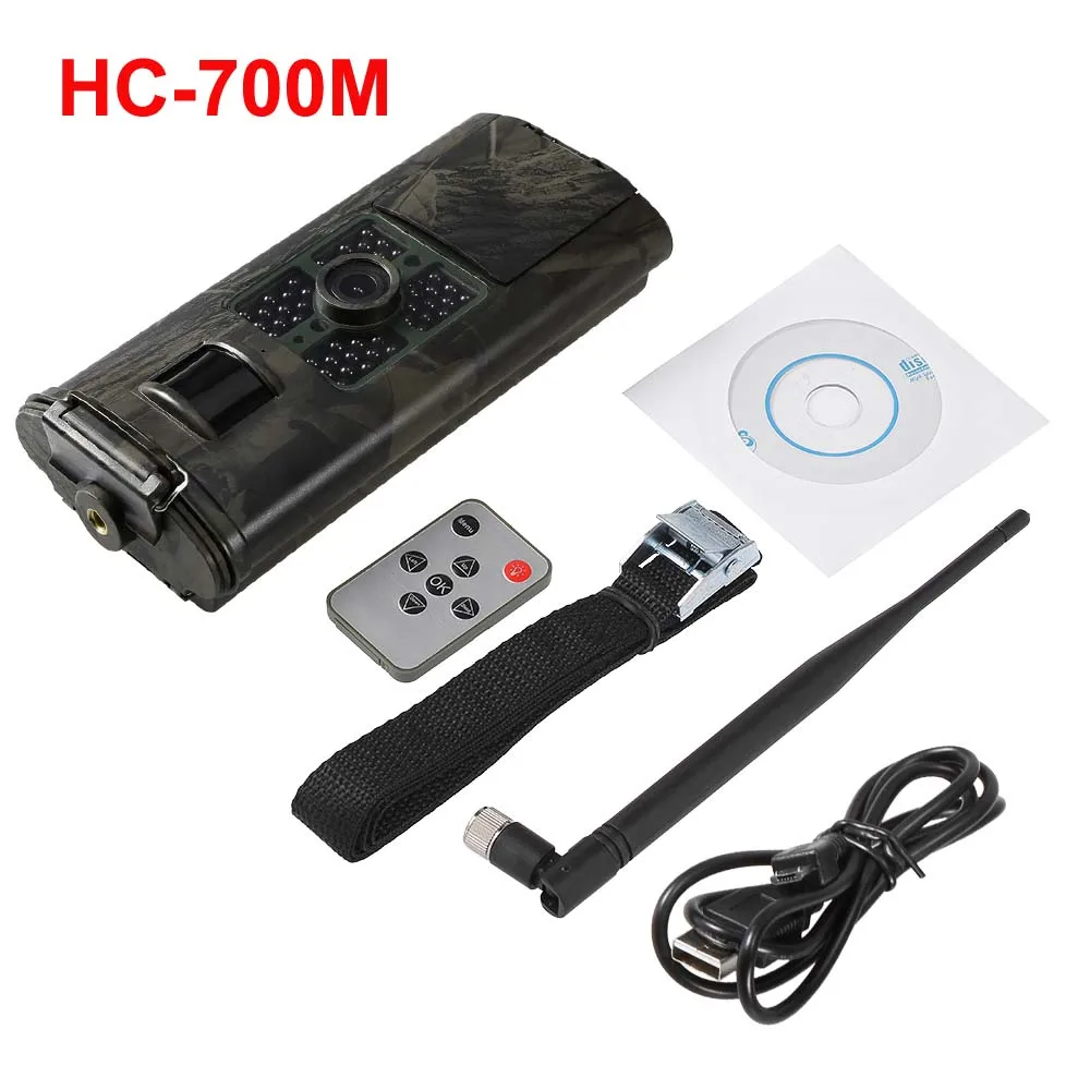 HC-700M 16MP 1080P 3g SMS GSM Trail камера охотничья игра камера ночного видения охотничья ловушка PIR датчик дикой природы Скаутинг камера - Цвет: HC-700M