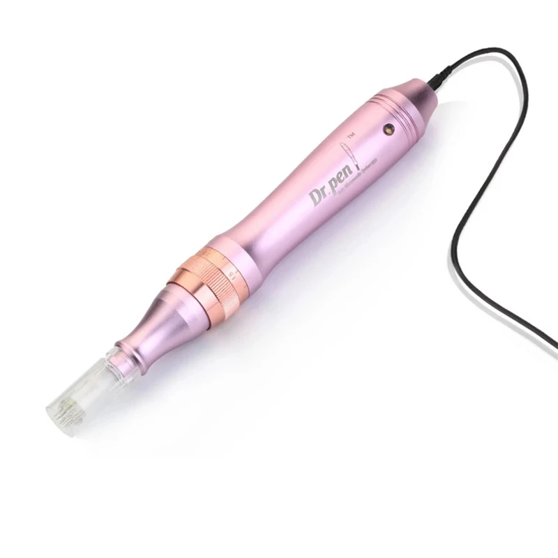EU Plug Проводная электрическая ручка Dr. pen M7-C, автоматическая Дерма ручка, игольчатые картриджи, макияж, тату, наконечники для Ultima, электрическая микроигла, терапия - Цвет: EU Plug