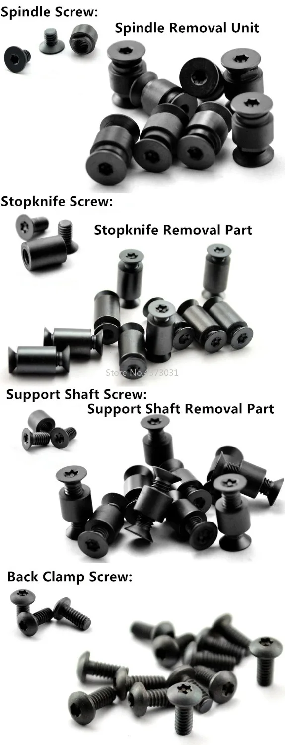 Полный набор гвоздей из титанового сплава для ножа C81 винт паук ручка Para/2 лезвия