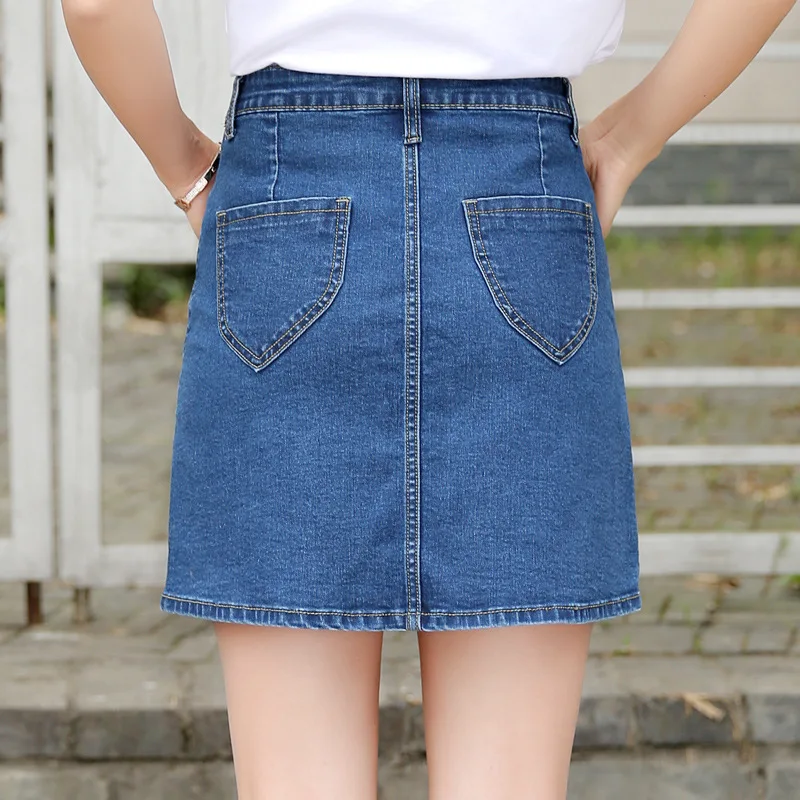 Новинка 2019 летняя сексуальная джинсовая юбка для девушек студентов Женская