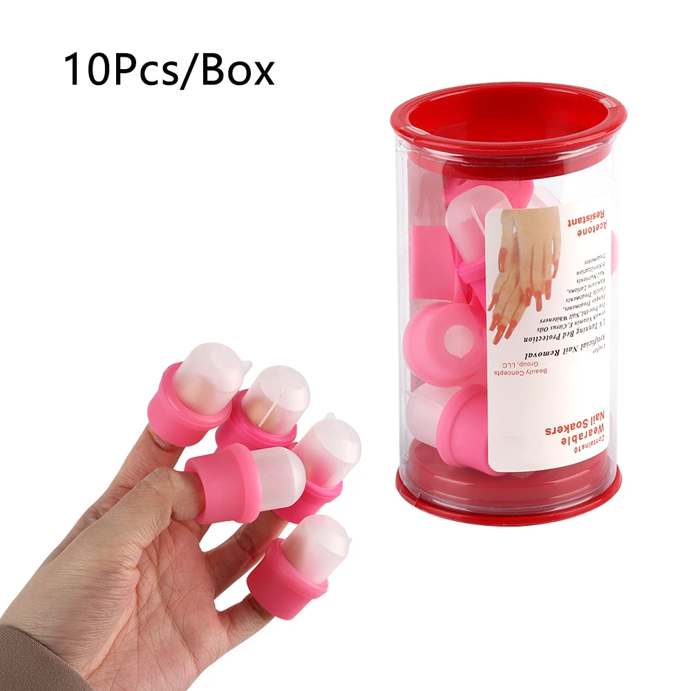10 шт./компл. многоразовые зажимы для ногтей средство удаления гель лака нейл арта