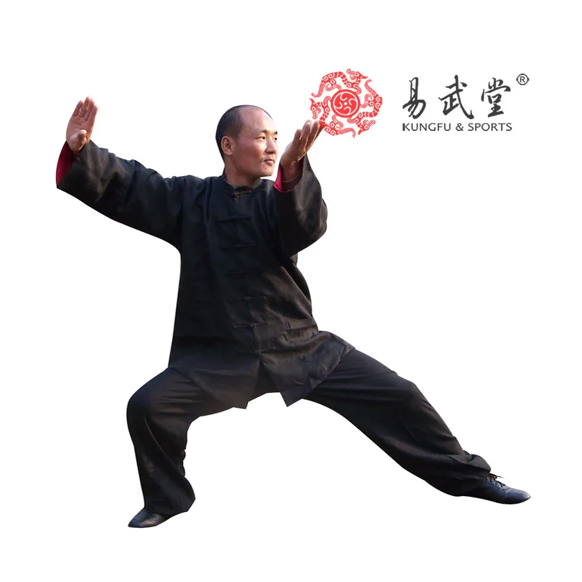 [Yiwutang] 98% помытая льняная форма с двойным лицом tai chi костюм кунг фу и одежда wu shu|tai