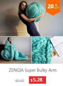 Пряжа ZENGIA для вязания крючком, полиэфирная пряжа для вязания руки/крупная большая пряжа для вязания мериноса/Толстая шерстяная пряжа для вязания одеял