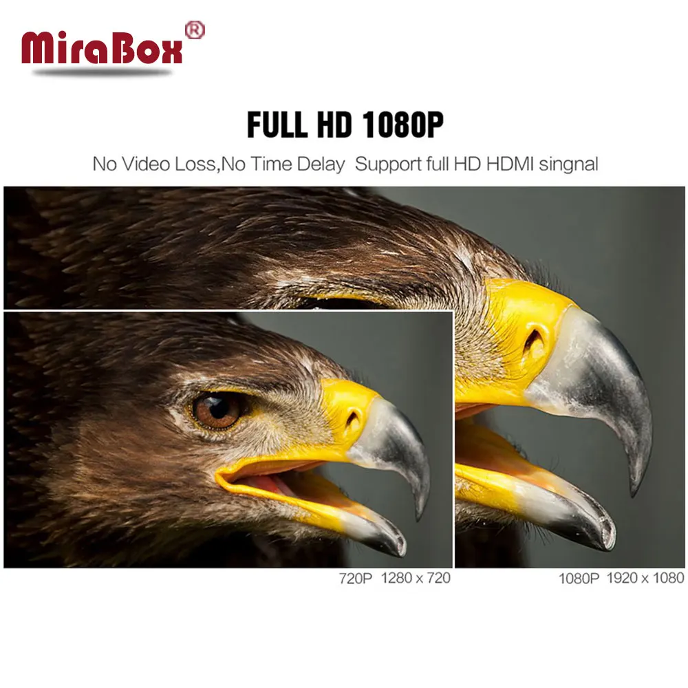 MiraBox hdmi Овер коаксиальный с TNC верхней поддержкой 1080 p A/V без потерь и задержки