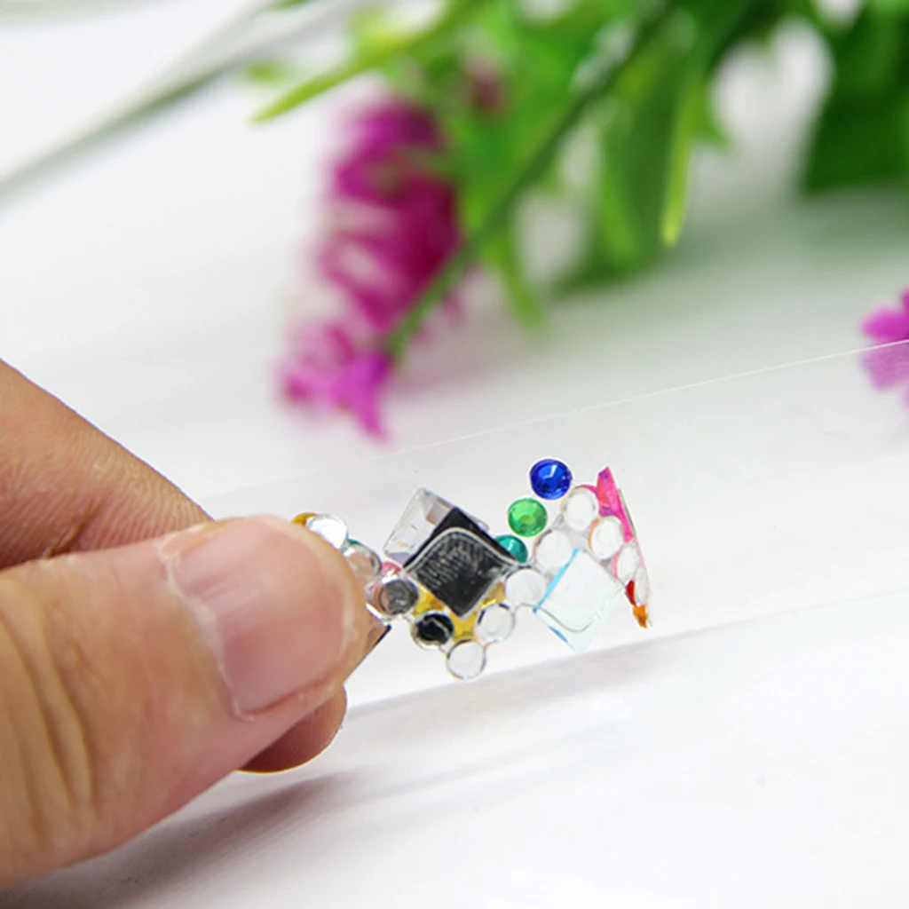 2 рулона различных форм и цветов Стразы Лента с наклейками мобильный телефон PC Car