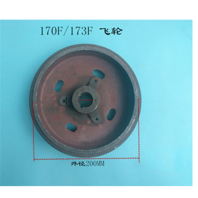 Быстрая доставка дизельный двигатель 170F маховик + зубчатые воздушные