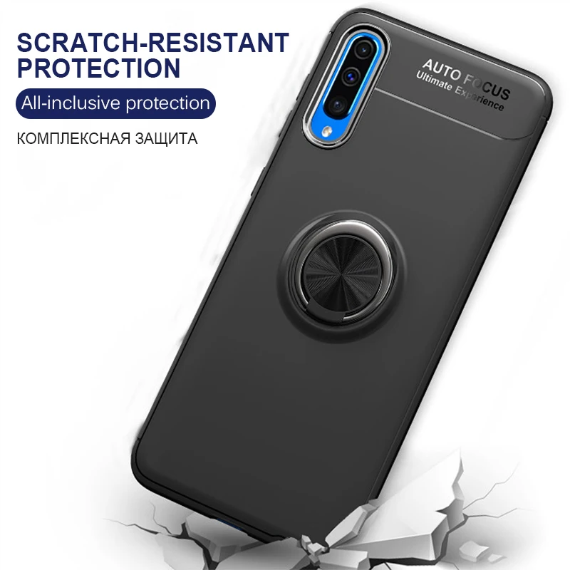 Роскошный чехол для телефона Magentic с автомобильным кольцом Samsung Galaxy A50 A10 A20 A30 A40 A70