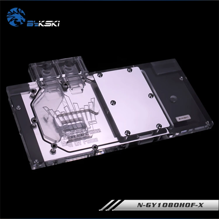 Bykski N-GY1080HOF-X Full Cover Graphics Card WaterCooling Block RGB/RBW for Galaxy GTX1080/1070 HOF GainWard | Компьютеры и офис