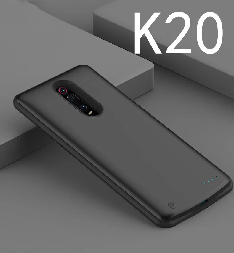 5000 мАч зарядное устройство чехол для Xiaomi Redmi K20 Pro портативная зарядка для путешествий внешний аккумулятор чехол для телефона чехол для Redmi K20 Pro Capa - Цвет: k20-Black