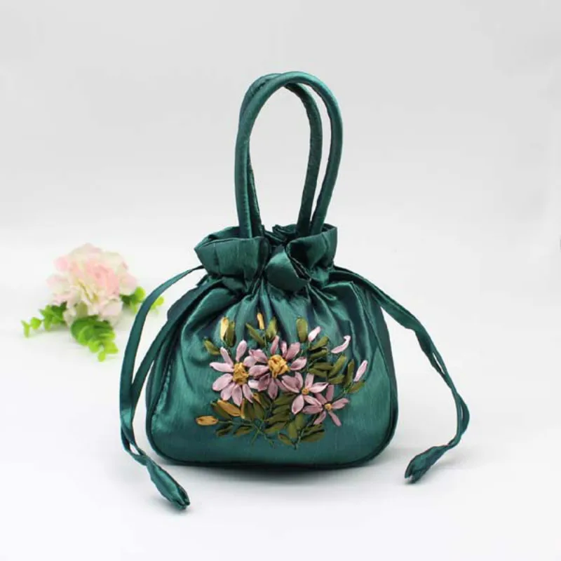 С вышивкой в национальном стиле кошельки для монет лента сумка с китайском