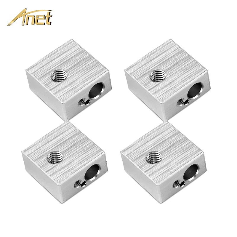 4PCS Aluminum Heater Block M6 Specialized for MK7 MK8 Makerbot 3D Printer Extruder 3D Printer Parts For Anet A6 A8 3d orinter 4PCS Aluminum Heater Block M6 Specialized for MK7 MK8 Makerbot 3D Printer Extruder 3D Printer Parts For Anet A6 A8 3d orinter
