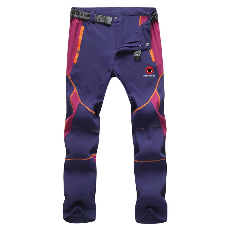 

SCRIOSADH Summer Men Women Quick dry Waterproof Trousers Sports Man Hiking Pants Anti-UV Breathable Elastic Quick-drying Pants