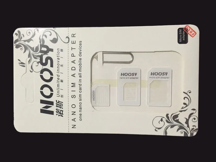 Адаптер сим карты 4 в 1 Nano Micro SIM адаптеров Стандартный sim адаптеры Eject Pin для iphone 4S 5 6