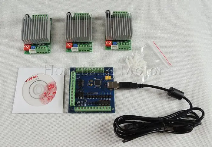 Набор из 3 осей usb с ЧПУ mach3 шт. TB6600 1 ось драйвер шагового двигателя + 4 оси USB