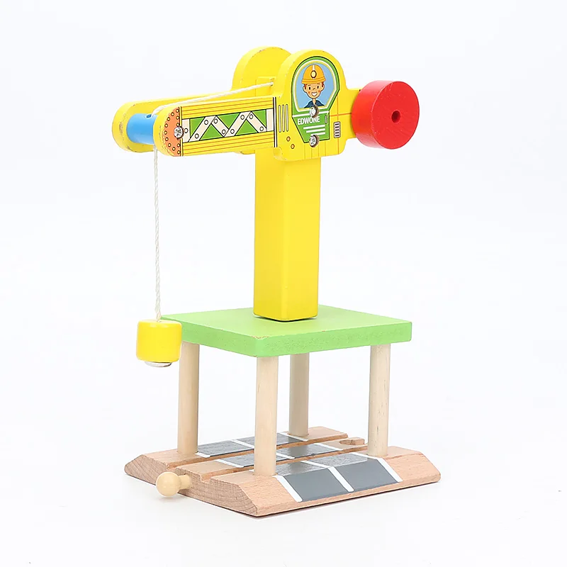 DIY деревянный игрушечный игровой набор крана угля станция пещера туннеля