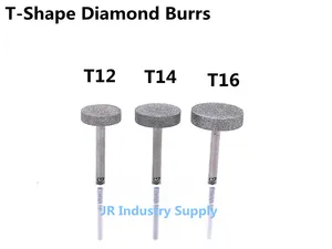 Jrealmer t-образные алмазные сверла Dremel Заусенцы Роторный инструмент Шлифовальная головка гравировка травление абразивный инструмент