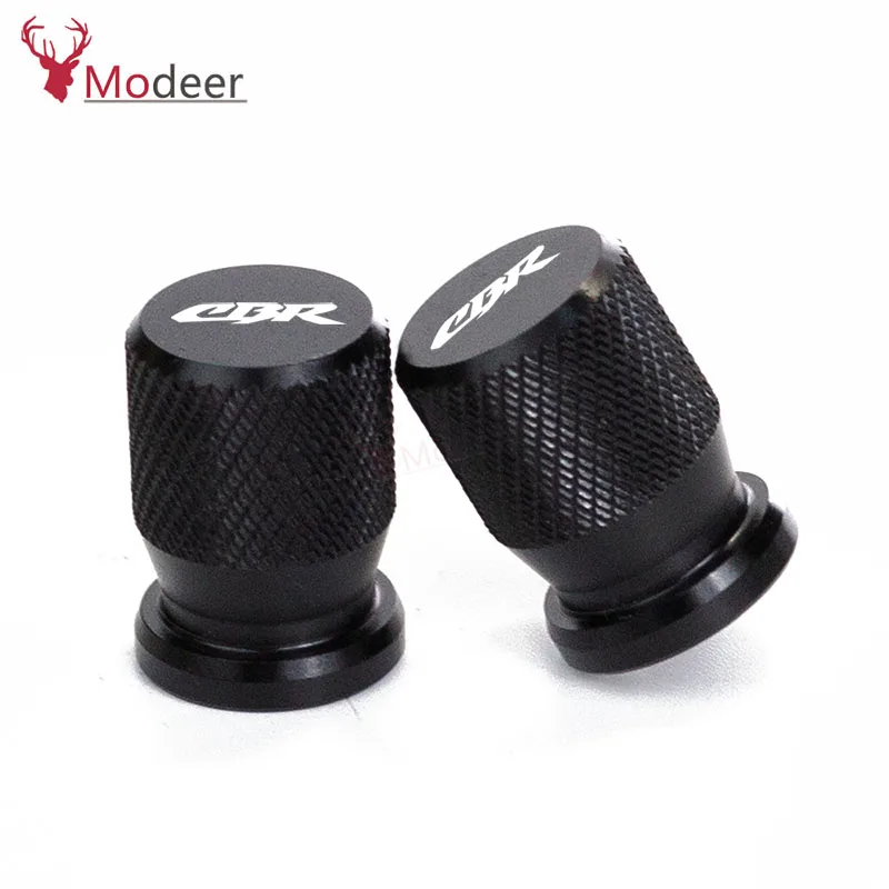 Black Для HONDA CB R CBR 600F CBR600 F2 F3 F4 F4i Все Год аксессуары для мотоциклов колпачки для колесных шин алюминиевые воздухонепроницаемые крышки с ЧПУ - Цвет: Black