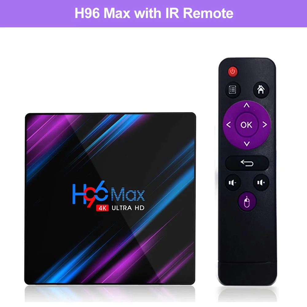 H96 MAX RK3318 Смарт ТВ приставка Android 9,0 4 ГБ 32 ГБ 64 Гб медиаплеер 4K Google голосовой помощник Netflix Youtube H96MAX 2GB16GB