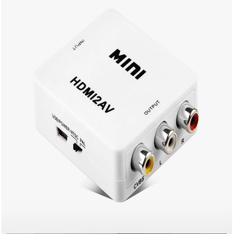Адаптер EtopLink RCA CVBS AV-HDMI с поддержкой кабеля HD 1080p Mini HDMI2AV Video 3 конвертер HDMI для