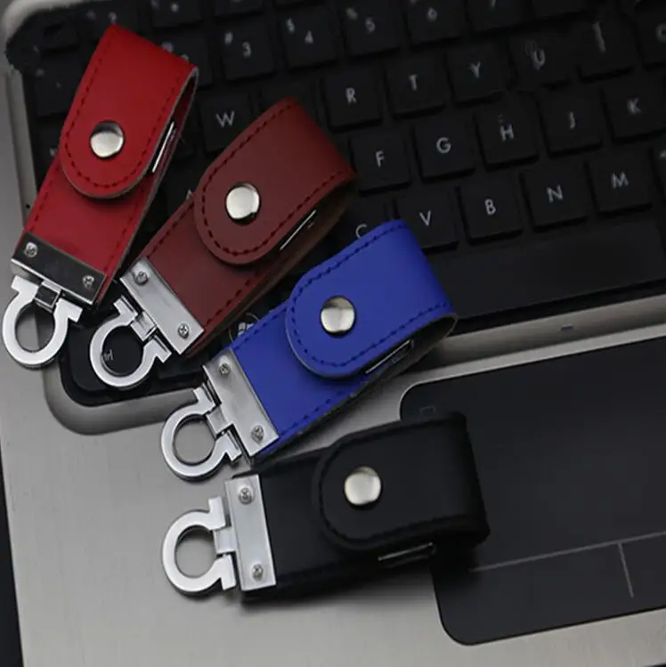 Флэш накопитель USB 2 0 из натуральной кожи 8 ГБ 16 32 флеш карта памяти 128 256 ручка для
