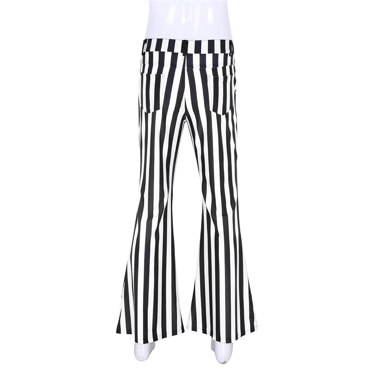 Мужские Винтажные полосатые Стрейчевые брюки ChicTry в стиле ретро 70 х годов со