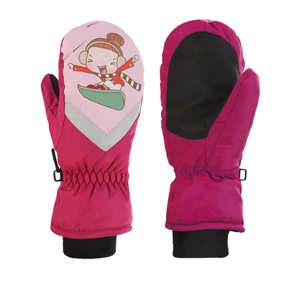 Детские велосипедные перчатки с Thinsulate подкладкой водонепроницаемые животным