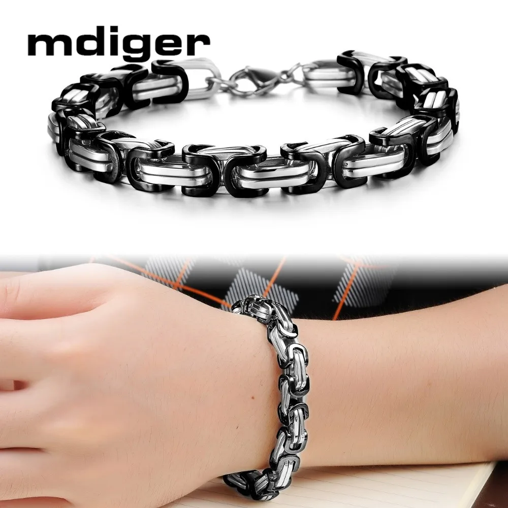 Mdiger браслет женский мужские изделия из титановой стали белый/черный мужской
