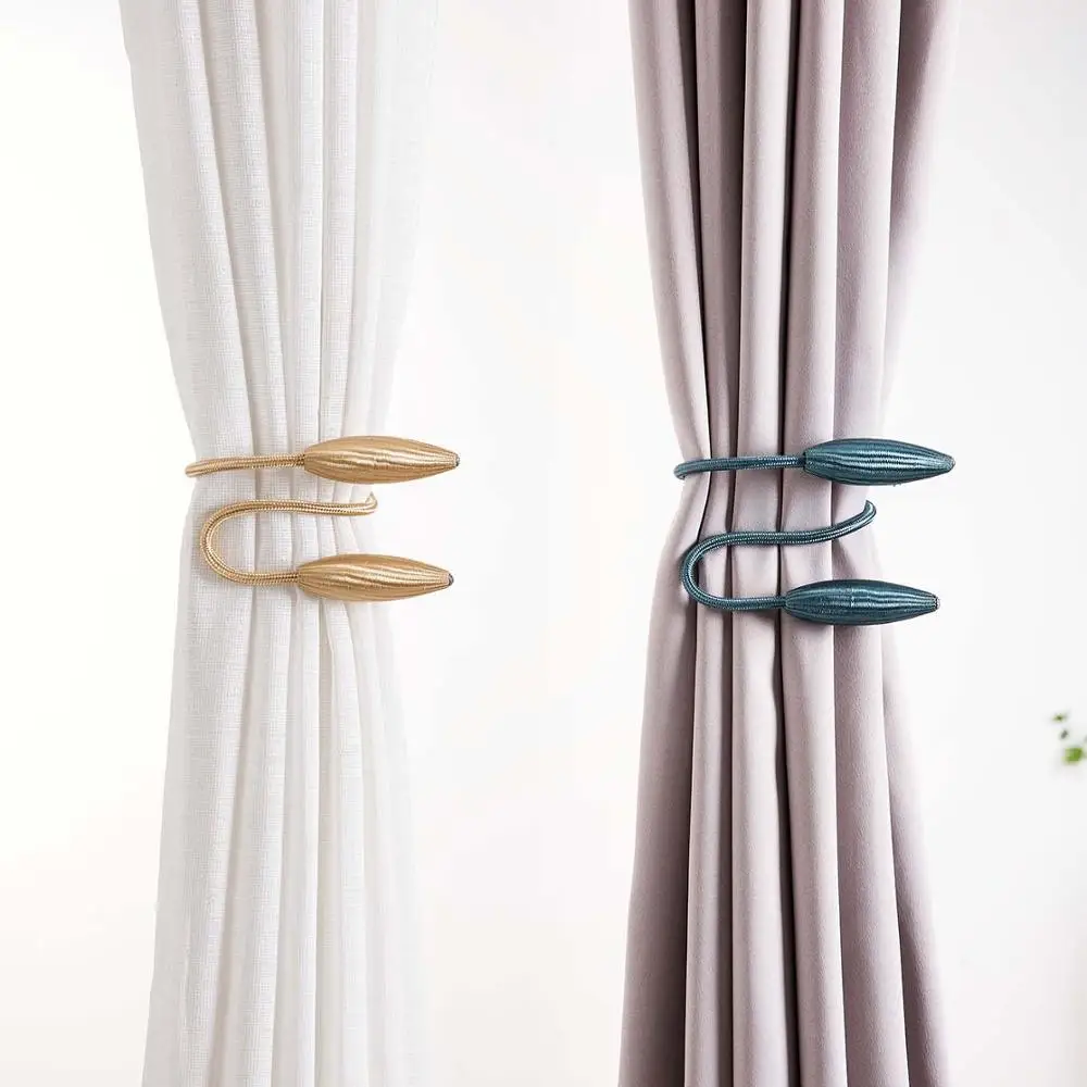 Metal Leaves Curtain Tie Backs Modern Curtain Strap Rope For Bedroom Living Room Curtain Tiebacks Home Decorative Accessories