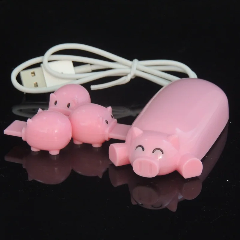 Свинья 3 порта Micro USB 2 0 Зарядка Led концентратор порт Обмен Переключатель OTG