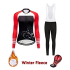 2022 Зимняя Теплая Флисовая велосипедная одежда, Женский комплект, комплект из Джерси для велоспорта, женская одежда для горного и шоссейного велосипеда, костюм, брюки