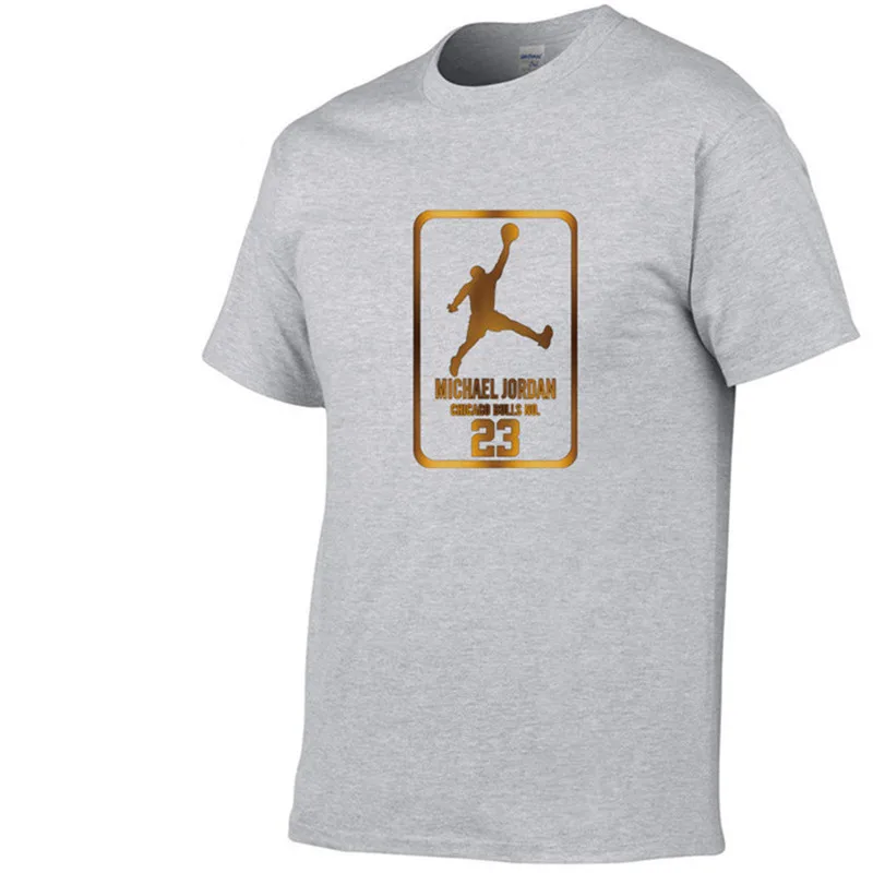 Newest Summer Men T-Shirt Fashion Jordan 23 Brand Logo Print Cotton T Shirt Men Trend Casual Short Sleeve Tshirt Tops Tee