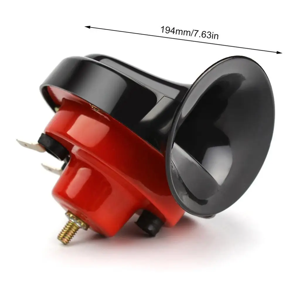 12v Snail Electric Horn High And Low Double Sound 60b Whistle Car Horn Speaker Modified Motorcycle Horn Waterproof